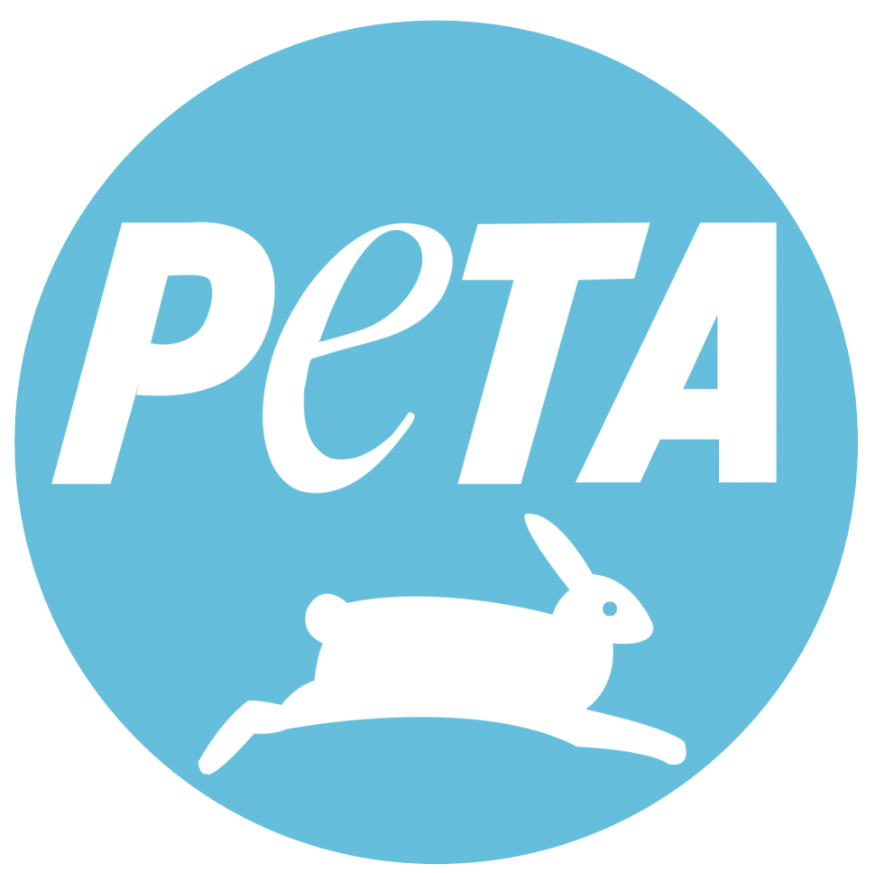 Light blue Peta logo.